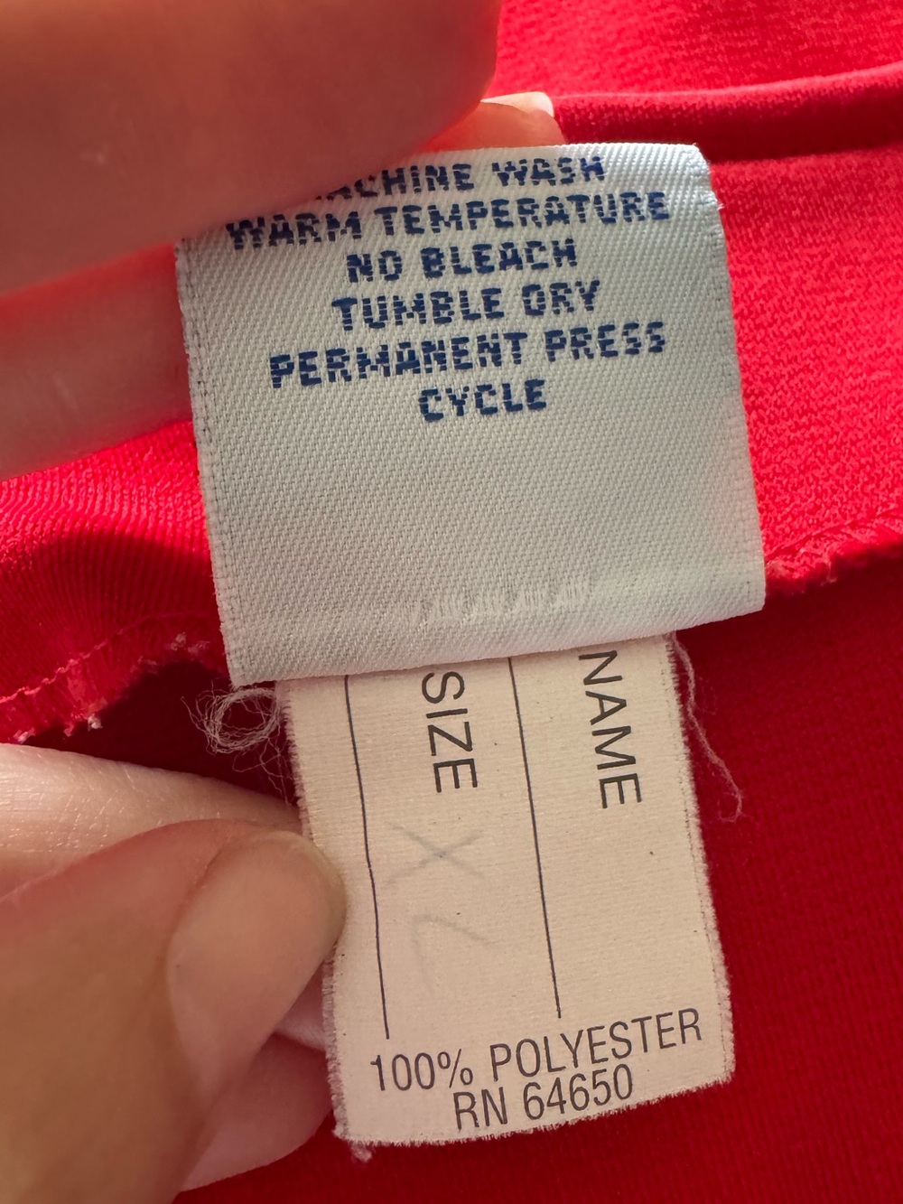 Varsity Red Cheer Shell Tank Top - Picture 5 of 5